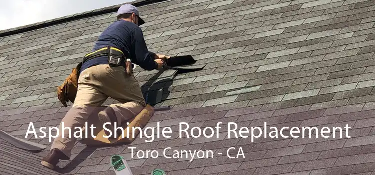 Asphalt Shingle Roof Replacement Toro Canyon - CA