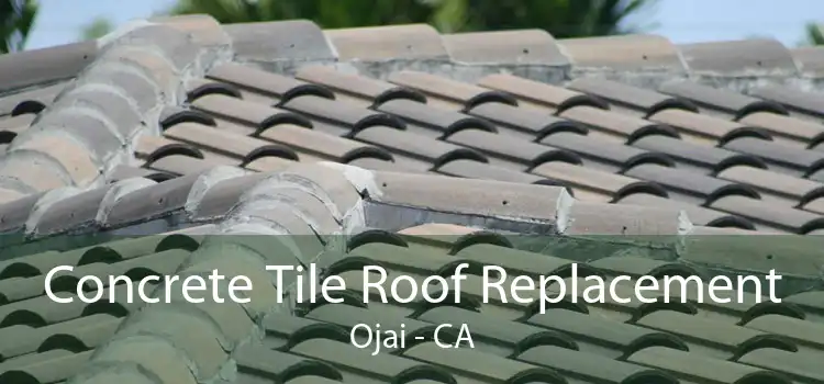 Concrete Tile Roof Replacement Ojai - CA