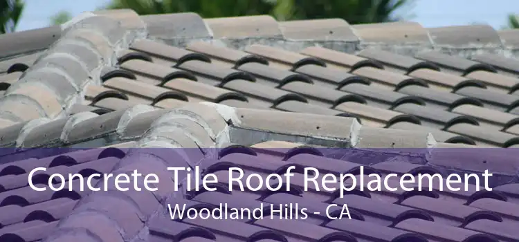 Concrete Tile Roof Replacement Woodland Hills - CA